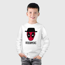 Лонгслив хлопковый детский Heisenmerc, цвет: белый — фото 2
