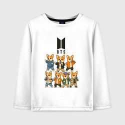 Детский лонгслив BTS группа из корги