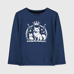 Детский лонгслив Соболята с короной