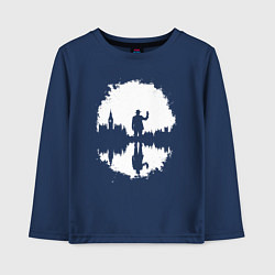 Детский лонгслив Тень человека в Англии