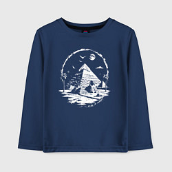 Детский лонгслив Лунная тайна пирамид