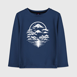 Детский лонгслив Тишина Фудзи