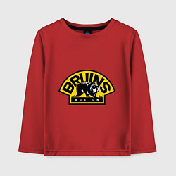 Лонгслив хлопковый детский HC Boston Bruins Label, цвет: красный