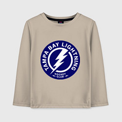 Лонгслив хлопковый детский HC Tampa Bay Lightning, цвет: миндальный