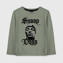 Лонгслив хлопковый детский Snoop Dogg Face, цвет: авокадо