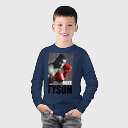 Лонгслив хлопковый детский Mike Tyson, цвет: тёмно-синий — фото 2
