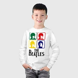 Лонгслив хлопковый детский The Beatles: Colors, цвет: белый — фото 2