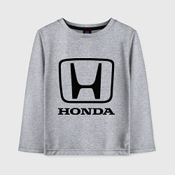 Лонгслив хлопковый детский Honda logo, цвет: меланж