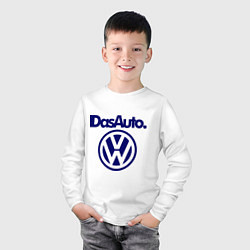 Лонгслив хлопковый детский Volkswagen Das Auto, цвет: белый — фото 2