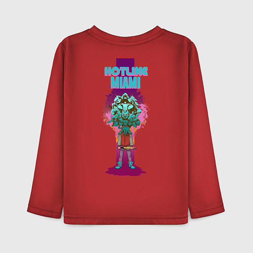 Детский лонгслив HM: Hooking Over People? / Красный – фото 2