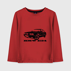 Лонгслив хлопковый детский BMW e34 5 series, цвет: красный
