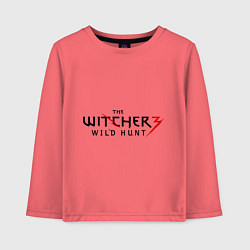 Лонгслив хлопковый детский The Witcher 3, цвет: коралловый