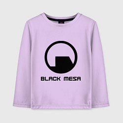Лонгслив хлопковый детский Black Mesa: Logo, цвет: лаванда