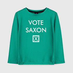 Лонгслив хлопковый детский Vote Saxon, цвет: зеленый