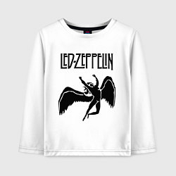 Лонгслив хлопковый детский Led Zeppelin Swan, цвет: белый