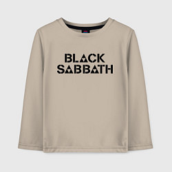 Лонгслив хлопковый детский Black Sabbath, цвет: миндальный