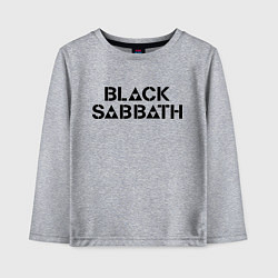 Лонгслив хлопковый детский Black Sabbath, цвет: меланж