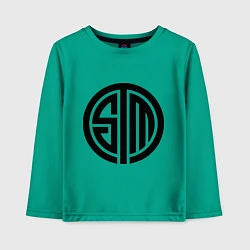 Лонгслив хлопковый детский SoloMid, цвет: зеленый