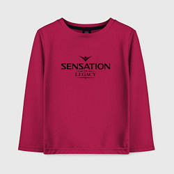 Лонгслив хлопковый детский Sensation: The Legacy, цвет: маджента