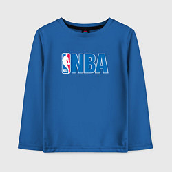 Лонгслив хлопковый детский NBA, цвет: синий