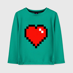 Лонгслив хлопковый детский Minecraft Lover, цвет: зеленый