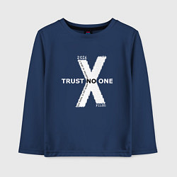 Детский лонгслив Trust no one