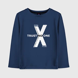 Детский лонгслив Trust no one