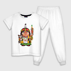 Детская пижама Забавные Индейцы 9