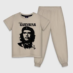 Пижама хлопковая детская Che Guevara, цвет: миндальный