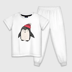 Детская пижама Зимний пингвин-мальчик