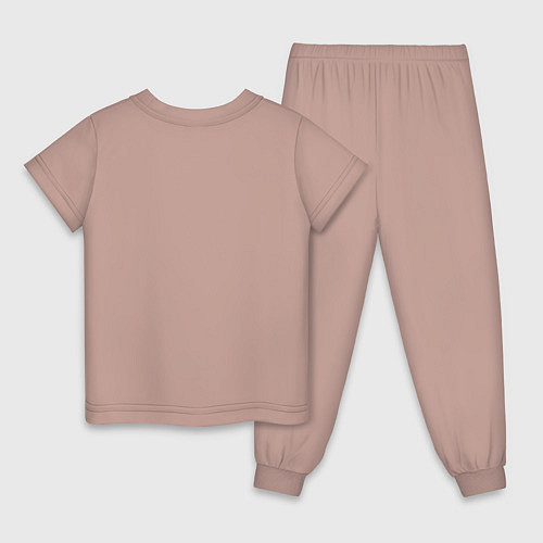 Детская пижама Совенок-мальчик / Пыльно-розовый – фото 2