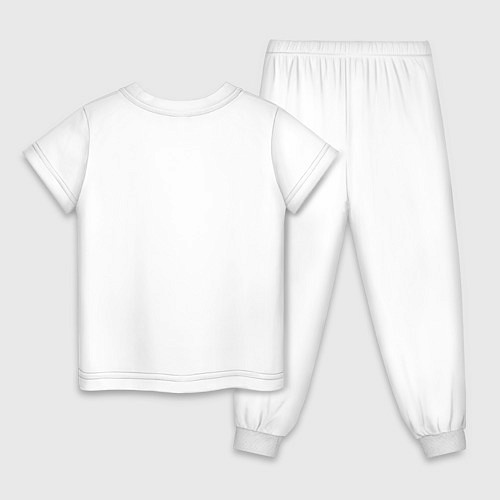 Детская пижама Стикеры / Белый – фото 2