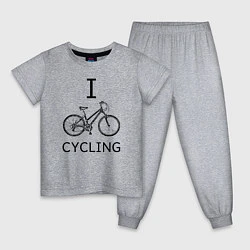 Детская пижама I love cycling