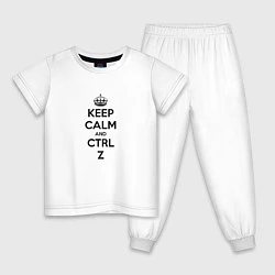 Детская пижама Keep Calm & Ctrl + Z