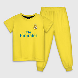 Пижама хлопковая детская Real Madrid: Ronaldo 07, цвет: желтый