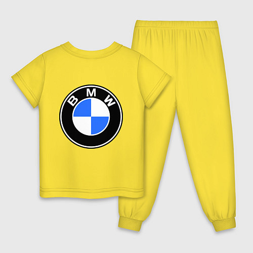 Детская пижама Joy BMW / Желтый – фото 2