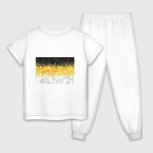 Детская пижама Имперский флаг пикселами / Белый – фото 2
