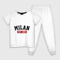 Детская пижама FC Milan Est. 1899