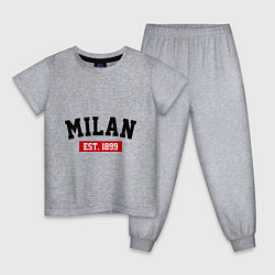 Детская пижама FC Milan Est. 1899