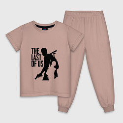 Пижама хлопковая детская THE LAST OF US, цвет: пыльно-розовый