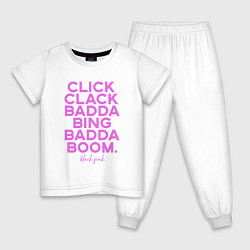 Детская пижама Click Clack Black Pink