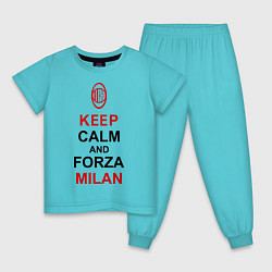 Детская пижама Keep Calm & Forza Milan
