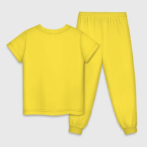 Детская пижама План на неделю / Желтый – фото 2