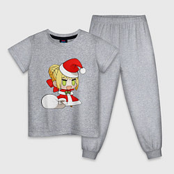 Пижама хлопковая детская Сэйбер, цвет: меланж