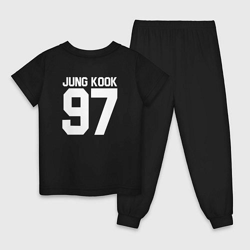 Детская пижама BTS JUNG KOOK / Черный – фото 2