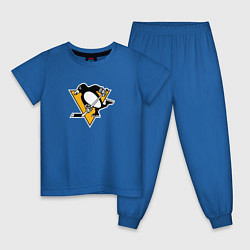 Пижама хлопковая детская Pittsburgh Penguins: Evgeni Malkin, цвет: синий