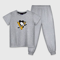 Пижама хлопковая детская Pittsburgh Penguins: Evgeni Malkin, цвет: меланж
