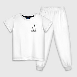 Детская пижама Москва-чёрный логотип
