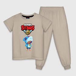 Детская пижама BRAWL STARS LEON SHARK