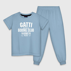 Пижама хлопковая детская Gatti Boxing Club, цвет: мягкое небо